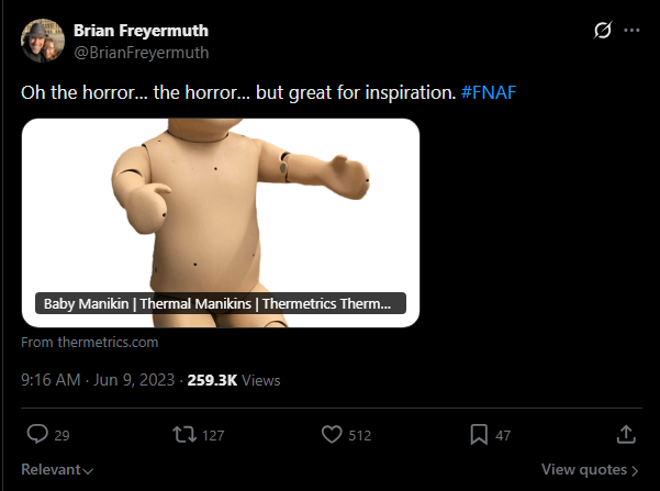 FNAFSOTM tweet picture