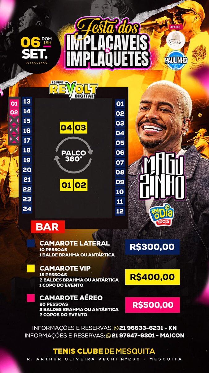 OsImplacaveisNh's tweet photo. Vem e garanta seu espaço https://t.co/uwc7woass6
