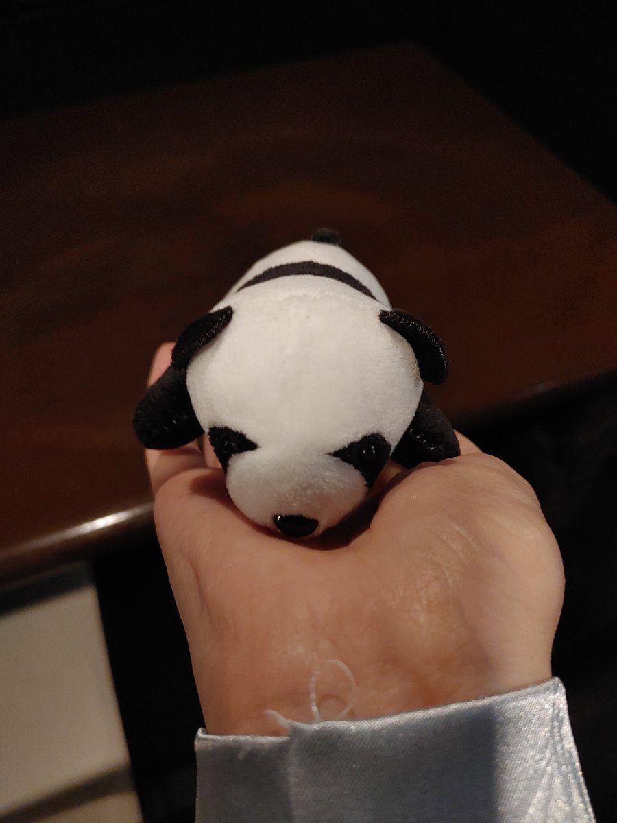 tsugumi_ct's tweet photo. 手乗り→頭乗せパンダ🐼ちゃんとおきゅいん🐲
例年なら青ロングチャイナですが本日は趣向を変えて華ロリ風、翡翠っぽ色です✌️(写真は公式へ)
18時までお待ちしておりますー❣️ https://t.co/Q173TqN0e1
