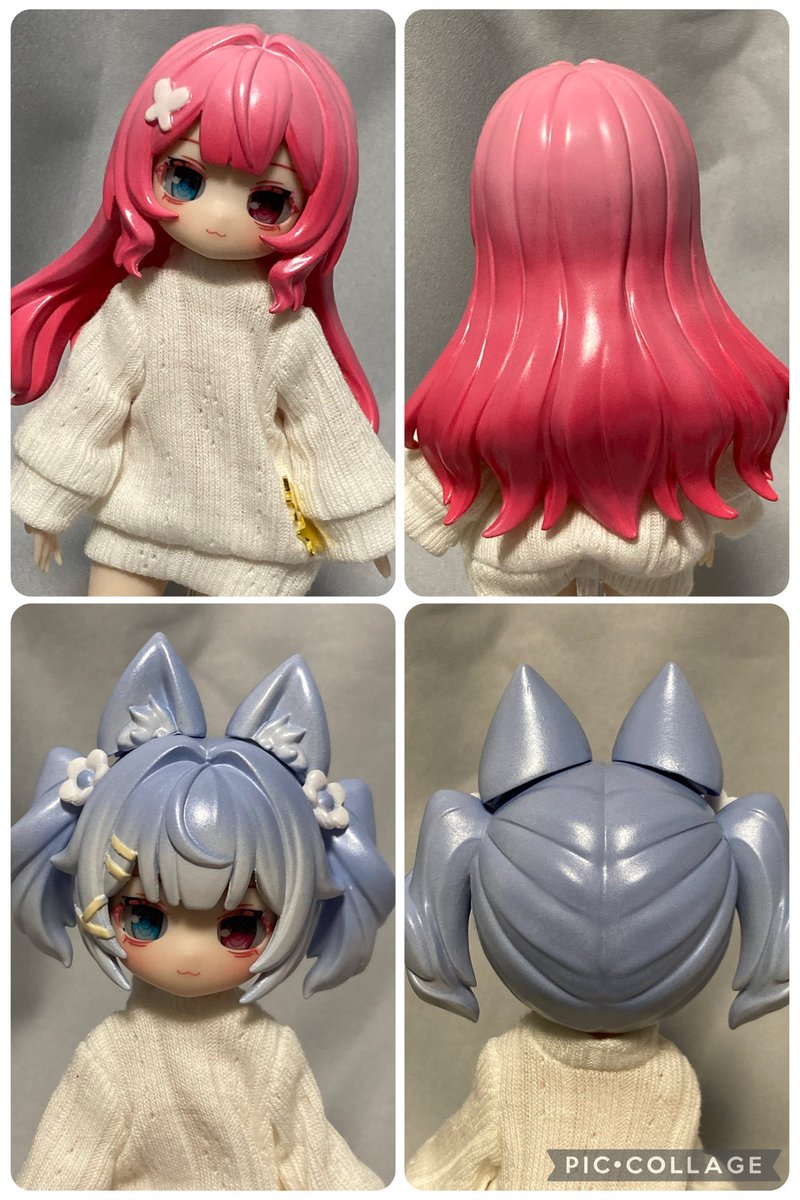 nwnm80's tweet photo. 【ゆるぼ】謎塔の未塗装ヘアパーツ(国王・隠者・倒吊人・星)をお好きな色に塗るので作品交換してくださる方を募集してます。1/8サイズのお洋服・フェイスか16mmのキャラド用のアイだと嬉しいですが何でも検討します。興味のある方はリプかいいね。検索からでもお気軽にどうぞ。 https://t.co/7DzhSowDI0