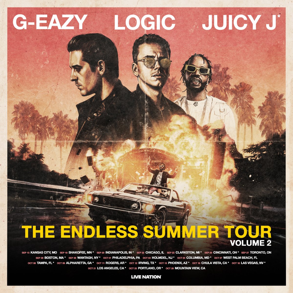 Music's tweet photo. Just in time for the co-headlining tour 🤝

“Flashing Before Your Eyes” from G-Eazy &amp; Logic is out NOW https://t.co/uXP2biReTG