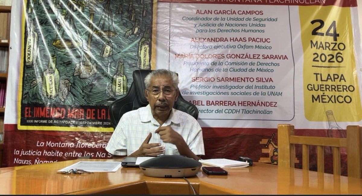 JazGCH's tweet photo. 🔵 Denuncia Tlachinollan campaña contra Plácido Gálindo por parte del gobierno para denostarlo y criminalizarlo

https://t.co/c1dB0J3oiQ https://t.co/5xcTWemVSd