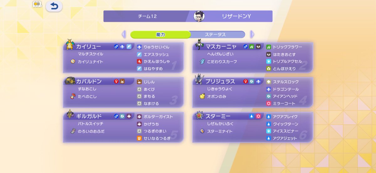 5210__'s tweet photo. この構築になんか改善点ありますか？
#ポケモンチャンピオンズ https://t.co/xbg7HPUytl