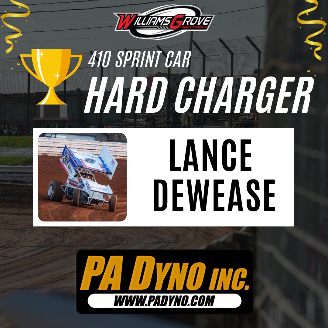 WilliamsGrove's tweet photo. PA Dyno and Machine Inc. 410 𝐇𝐚𝐫𝐝 𝐂𝐡𝐚𝐫𝐠𝐞𝐫 𝐀𝐰𝐚𝐫𝐝 𝐖𝐢𝐧𝐧𝐞𝐫 | @LDmotorsports going +9️⃣ to finish 8th from his 17th starting spot! Dewease also picked up an extra $100 thanks to tonight’s Beerhill Bash Hard Charger Sponsors! 

Jeff's Cerakote 358 𝐇𝐚𝐫𝐝 𝐂𝐡𝐚𝐫𝐠𝐞𝐫 𝐀𝐰𝐚𝐫𝐝 𝐖𝐢𝐧𝐧𝐞𝐫 | @BraydenMickley going +8️⃣ to finish 12th from his 20th starting spot! Mickley also picked up an extra $450 thanks to tonight’s Beerhill Bash Hard Charger Sponsors!