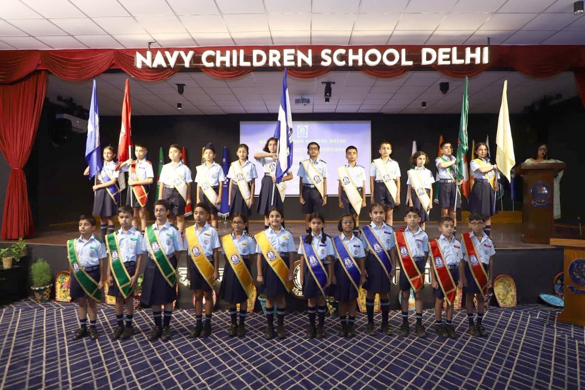 IN_NCSDelhi's tweet photo. Junior Wing Investiture Ceremony @#NCSDELHI was held on 17 July. 24 student leaders were inducted by Cmde SM Urooj Athar, Vice Chairperson SMC NCS Delhi. Inspiring the newly inducted Student Council, he urged the young leaders to lead with responsibility, integrity and compassion.