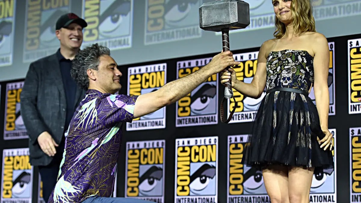 the_Bradster007's tweet photo. The 2019 Marvel Studios comic con panel will forever be one of the greatest presentations in SDCC history! https://t.co/H4J8CkTm23