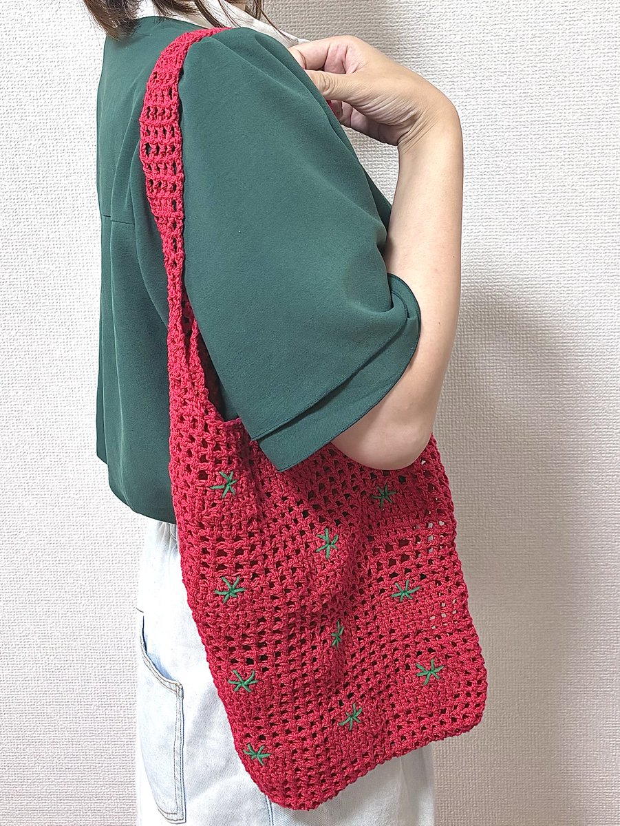 ponmade_a's tweet photo. トマトトートバッグ編みました🍅
夏にぴったりでかわいい😍😍 https://t.co/Jtp3gMABbB