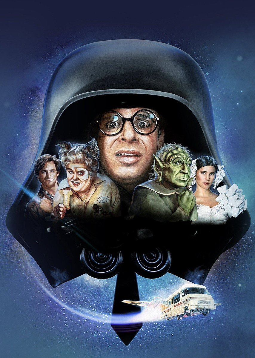 subnitmohanty's tweet photo. First trailer for ‘SPACEBALLS: THE NEW ONE’ was shown at #SDCC
• Dark Helmet references the Palpatine line — “Somehow I've returned”
• A Na'vi pissing while Dark Helmet watches with 3D glasses
• A slice of pizza as a baby Pizza the Hutt
#spaceballs https://t.co/KkfoW6qkF8