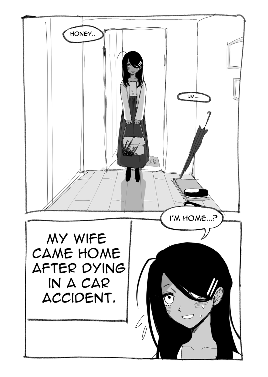 AshbornAnime's tweet photo. hi, i wrote and drew a short wlw comic!! please check it out 🙇its about a dead (?) wife and a grieving wife ❤️ https://t.co/ykUPUsL4Nb