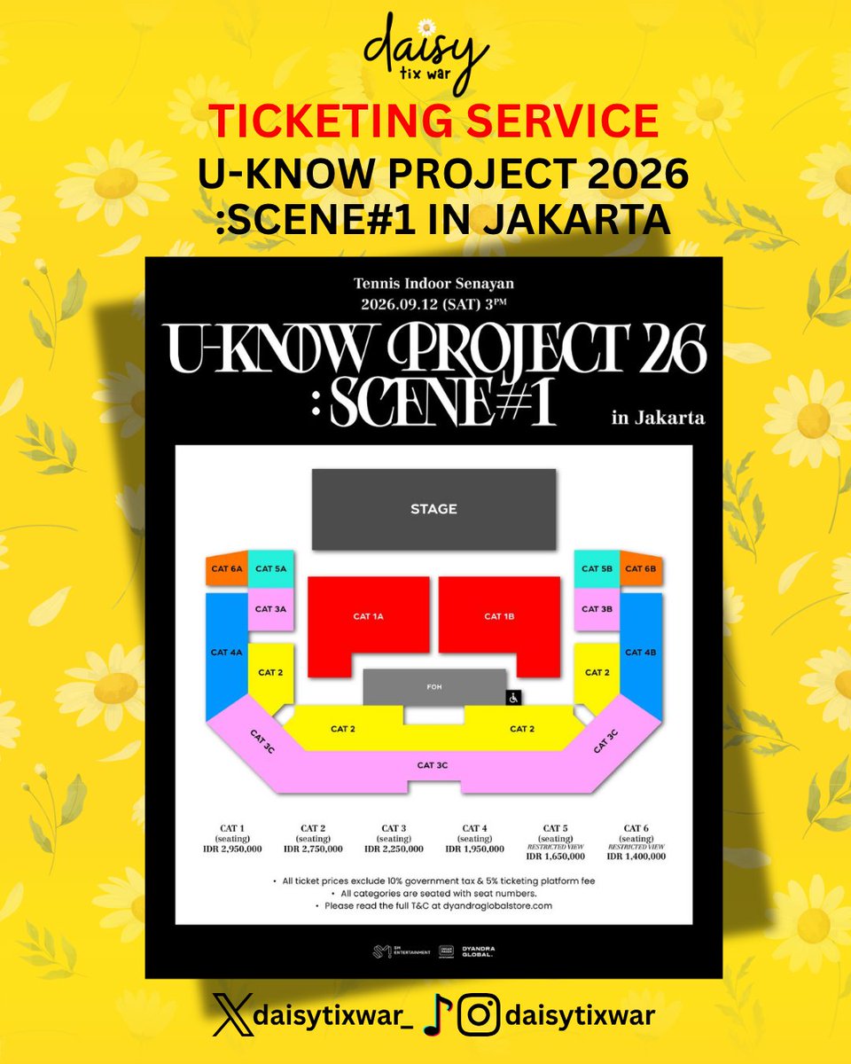 daisytixwar_'s tweet photo. OPEN JASWAR TIKET BY DAISYTIXWAR 

☆ THE SCRIPT Tour 2026 <Man In The Arena>
☆ KANYE WEST Live In Indonesia
☆ U-KNOW Project 2026 <Scene#1> In Jakarta Non Vip Only
☆ T.O.P <Pre-Studio 2026> https://t.co/eHFLo0iDW0