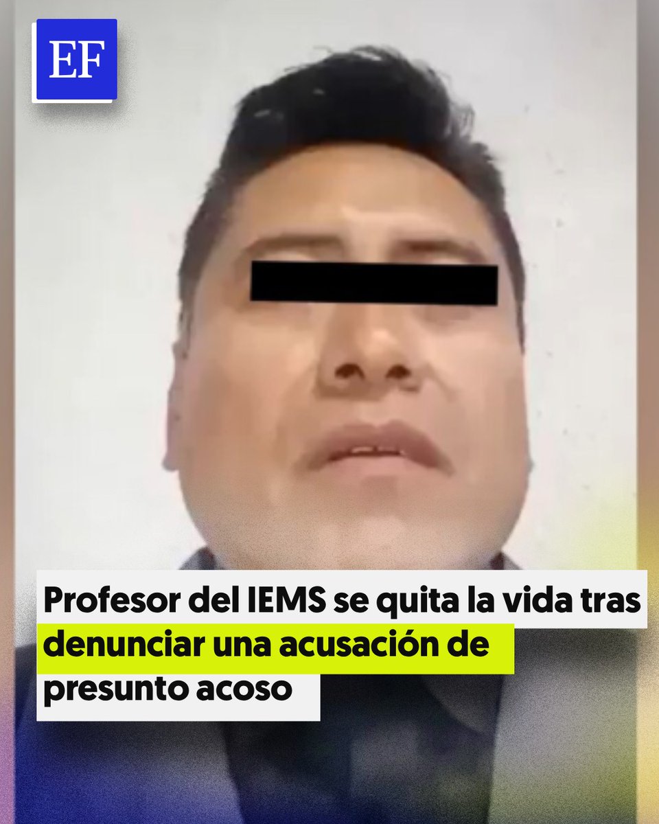 ElFinanciero_Mx's tweet photo. ⚖️🕊️ La FGJ de la CDMX investiga el caso del profesor Alberto, docente del IEMS, quien fue hallado sin vida tras difundir un video en el que negó las acusaciones de presunto acoso sexual en su contra. El IEMS pidió respetar los derechos humanos y evitar la revictimización. https://t.co/mx1rsjo1Ui
