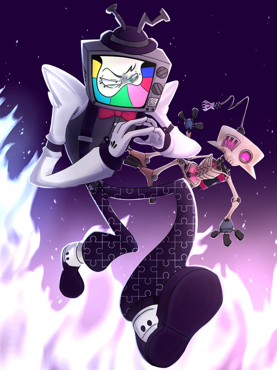 RainBow_MMango's tweet photo. Mr. Puzzles &amp; Bone Drone 🔥🦴🤖

I wonder what their dynamic is going to look like 👀

CAV ON SUNDAYYYY!!!!!!
#mrpuzzles #callingallvillains #bonedrone #zamination https://t.co/JCu4ktv1WT
