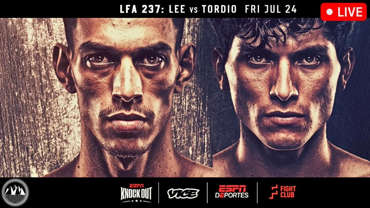 CityLifeMMA's tweet photo. 🚨LIVE COVERAGE🚨
LFA 237: Lee vs. Tardio
CLICK HERE to join the LIVE CHAT 
https://t.co/zChH8q5cxd

#LFA #LFA237 #VICETV #LeevsTardio #MMA #LegacyFightingAlliance #USA #LFAMMA #UFC #mixedmartialarts #DWCS #TUF34 #TUF #DWCS #UFCFightPass #vicesports #SpectationSports https://t.co/69CDpq7kxH