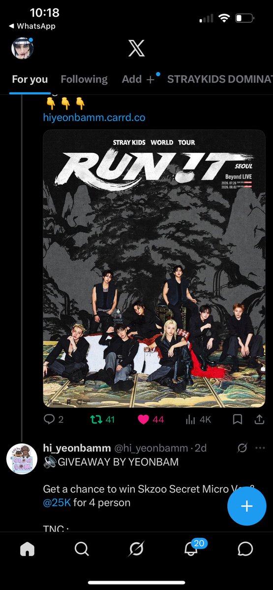 dazedhyun's tweet photo. @hi_yeonbamm @25K done!!! wish me luckkkk ges ayok ikut ges @hanjissal @syfisme_19 @lovinglinou https://t.co/QCMXgr8LhE