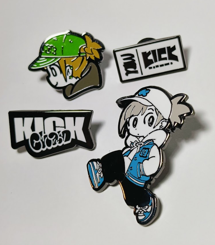 ピンバッジ　いろいろ 新グッズのピンバッジです。