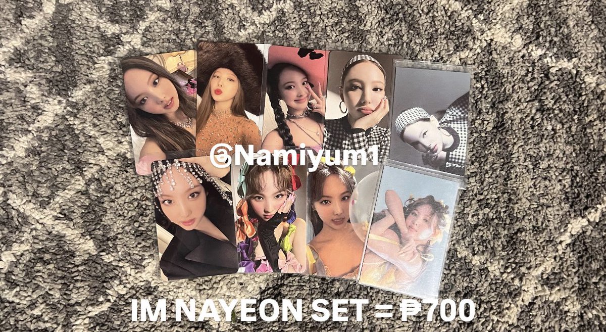 Namiyum1's tweet photo. 🛒 WTS/LFB: Twice Nayeon, Jihyo, Tzuyu Solo 
album pc set (🇵🇭)

- Strictly sold per set
- Some have minor scratches and marks
- MOP: Gcash or BPI
- MOD: Direct JnT
❔ rfs : Saving up for a camera :))

Reply/Dm to mine.
for more infos please dm me ! https://t.co/sveq1XFg0p