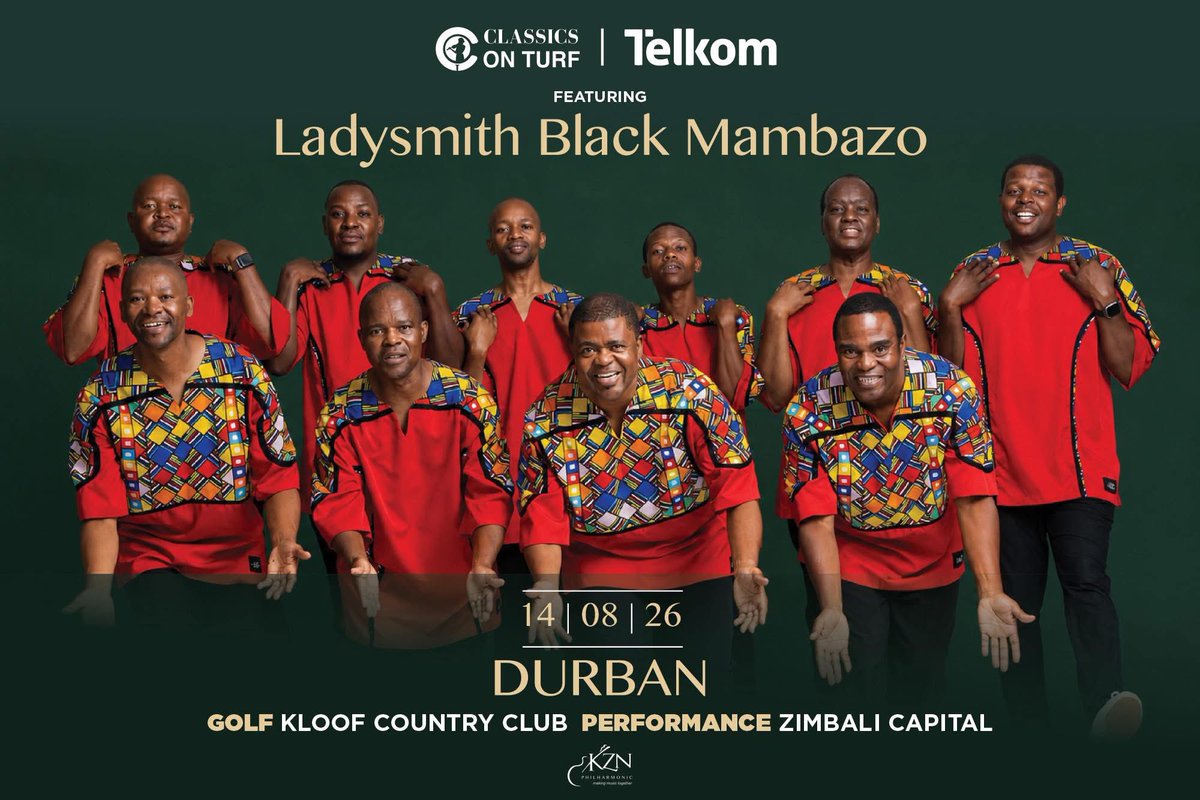 TMFoundation_'s tweet photo. Our friends at #ClassicsOnTurf will be hosting their next concert with @therealmambazo & @KZNPhilharmonic on Friday, 14 August 2026, Zimbali Capital Hotel & Spa.
Book NOW at Webtickets - https://t.co/sc5YOOrpJT
@kumasote https://t.co/uFKZg2KaBa