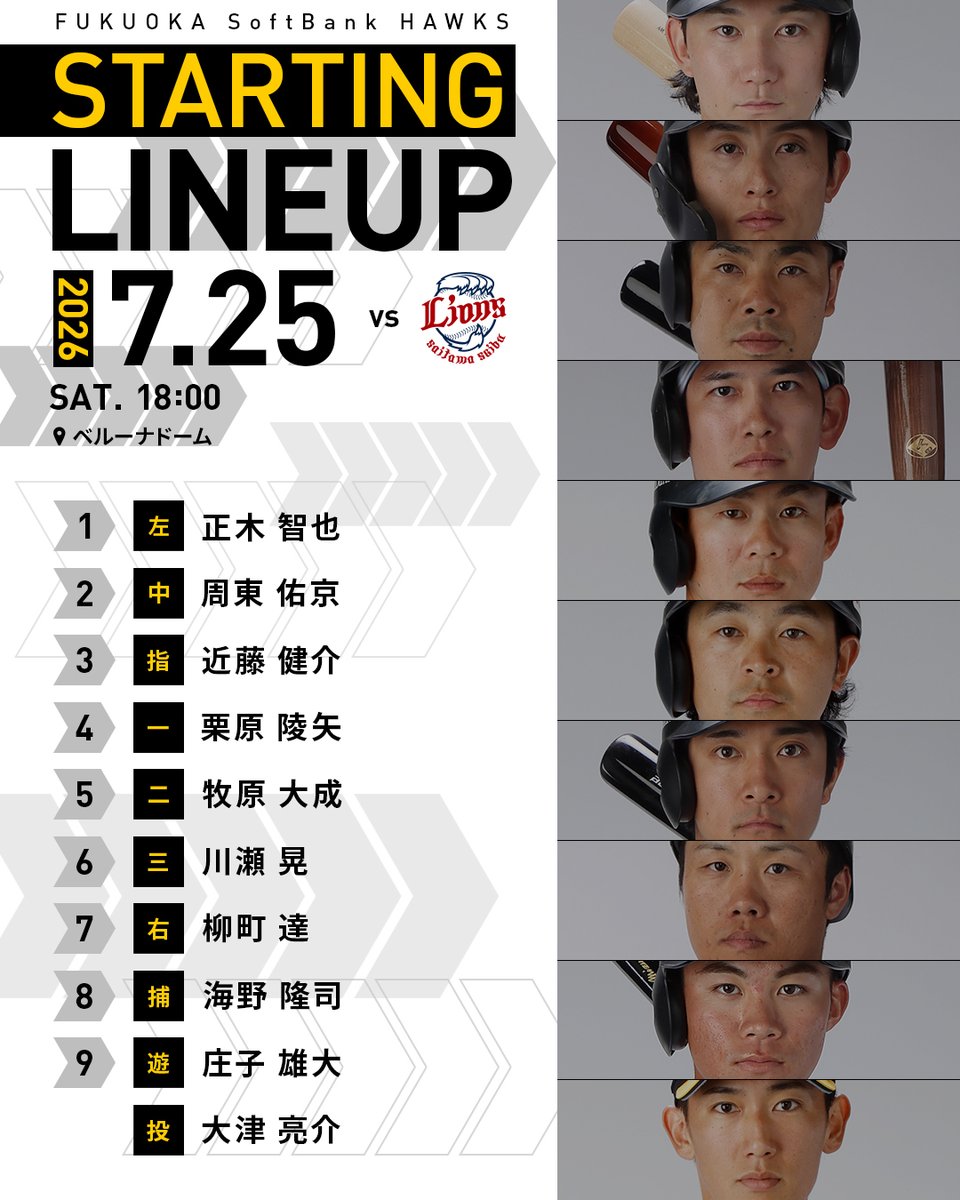HAWKS_official's tweet photo. 【7月25日スタ☆メン】

もちろんアナタもスタ☆メンだ！

#全新 #sbhawks https://t.co/Qjdywp8llz