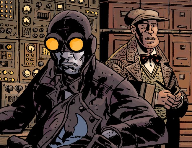 Einwren's tweet photo. Sometimes I feel like lobster Johnson is just like me 
#hellboy https://t.co/lTtb3a2Tv7