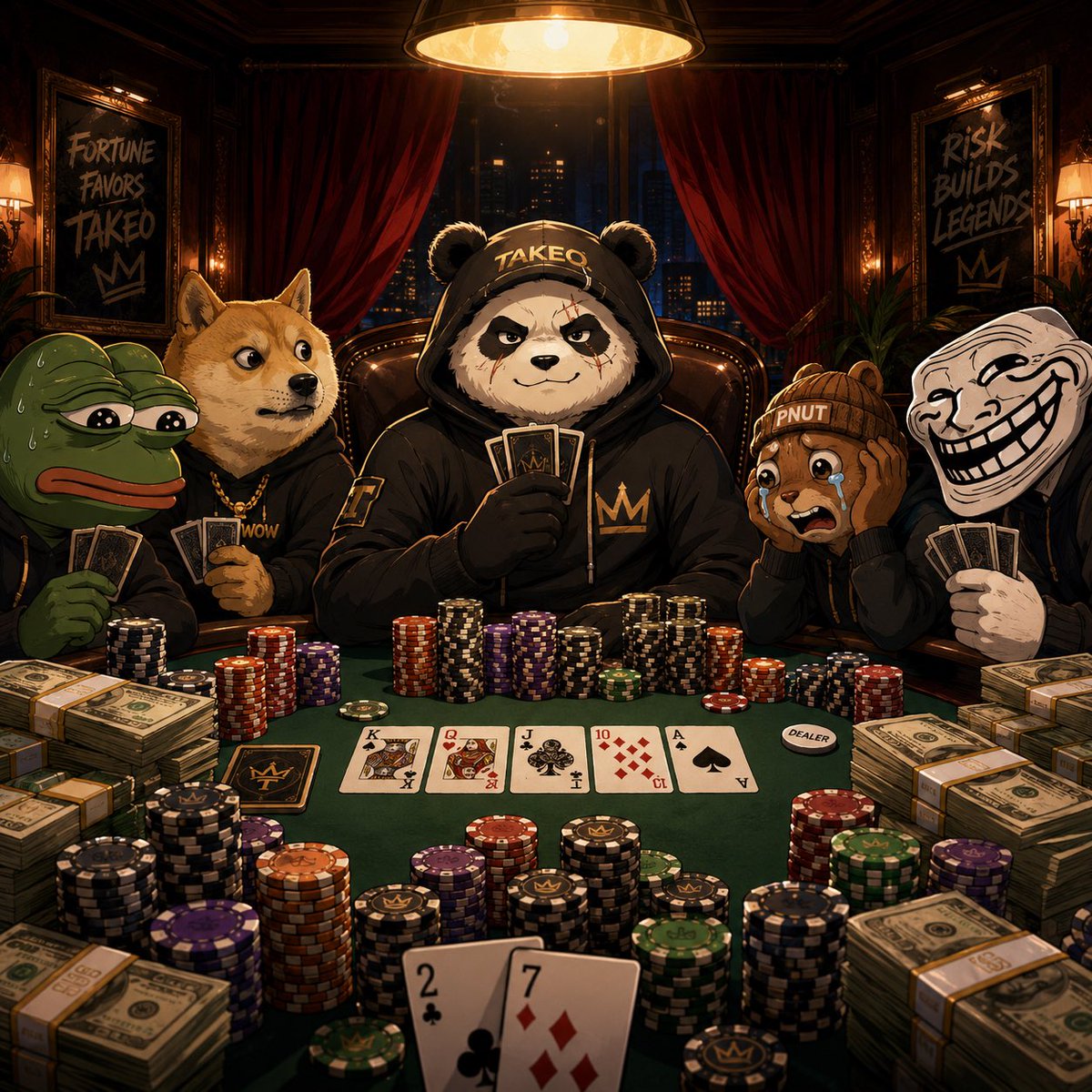 TakeoCoin's tweet photo. play the player, not the cards https://t.co/lbbGogwrR2