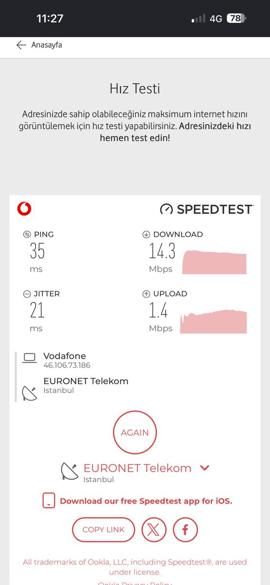 buyural_hamit's tweet photo. Edirne meriç/ rahmança köyünde internetin felaket @VodafoneTR Bu bölgede bir sürü köy bar ve bir  sürü kullanıcı.. Yıl 2026 oldu. Hatırlatmak istedim.. Haaa bu arada bu kötü internet hizmetin buraya özgü değil bu arada. Tüm Türkiye’de aynı yada buna yakın kalitede… 🙏🙏🙏😞😞 https://t.co/dag7KSNQux