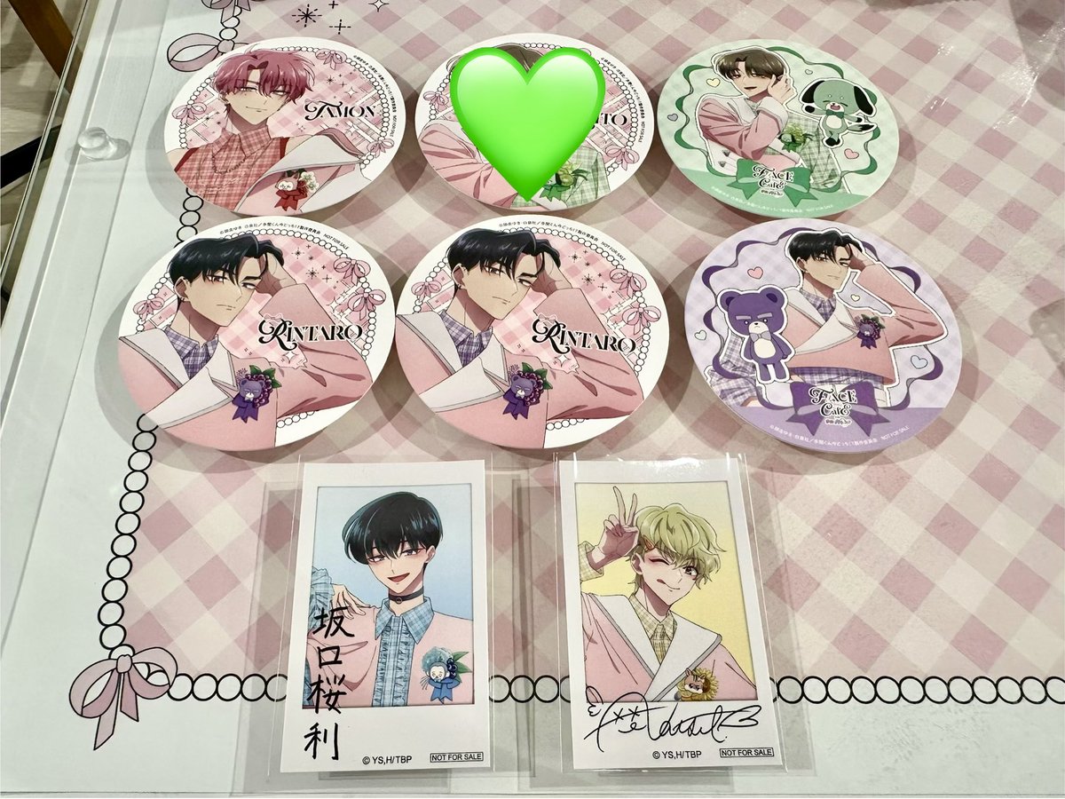 yutmn612's tweet photo. 多聞くん今どっち！？F/ACEカフェ交換

譲
多聞、桜利、敬人、ナツキ、倫太郎
赤線は箔押しです

求
特典、ビジュカ 多聞
コースター  桜利(友人の代理で募集しています)
コースター多聞はその他のコースターを含む交換優先

29日新宿、31日池袋でのお手渡し可能
検索からもお気軽にお声掛けください🙇🏻‍♀️ https://t.co/2jDwnpBqVL