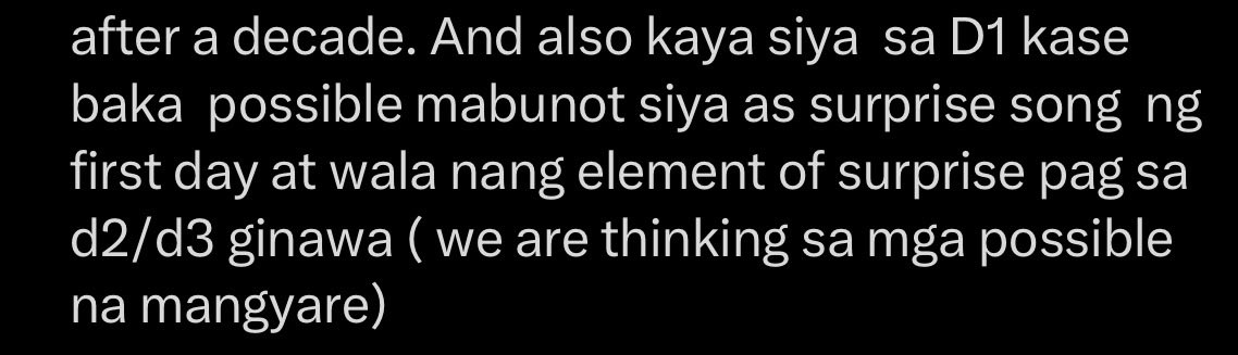 mikuthvsgf's tweet photo. so if “2! 3!” doesn’t end up being the surprise song on day 1, will the fan proj be moved back to day 2 or day 3? lumalabas kase talaga na uunahan nyo yung dj sa surprise song para wala na syang choice at derecho na 2! 3! yung i spin. https://t.co/mH2twrLf5P
