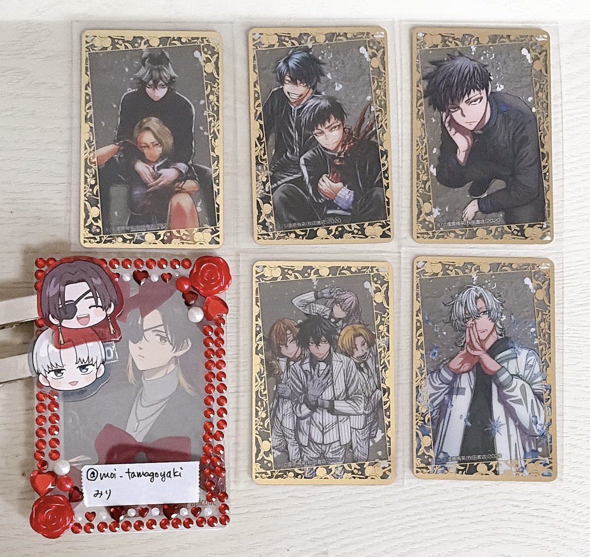 交換》 桃源暗鬼 30巻発売記念 カバーキャラ大集結箔押しクリアカード