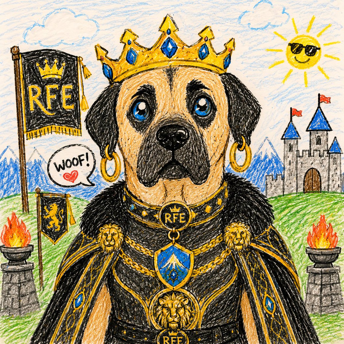 RFE531's tweet photo. Every king has a story… 👑🐶
But this one was drawn by a child with a wild imagination. 🎨✨
Meet the cutest Royal Guardian in the Sarabi Guardians universe.
#NFT #NFTCommunity #Web3 #DigitalArt #SarabiGuardians https://t.co/kfIMQAgl8i