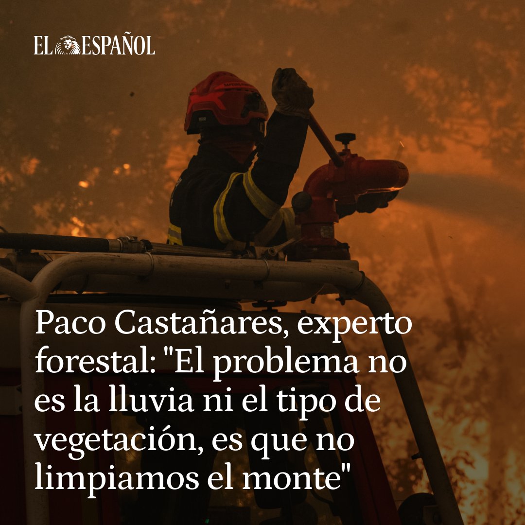 elespanolcom's tweet photo. 🗣️ "Se quema el territorio que no está gestionado, el territorio bien gestionado no se quema. No hay más vuelta de hoja", sostiene Paco Castañares

📲 Te lo contamos en https://t.co/4KgLTs3bVL https://t.co/iJjt2lYBAR