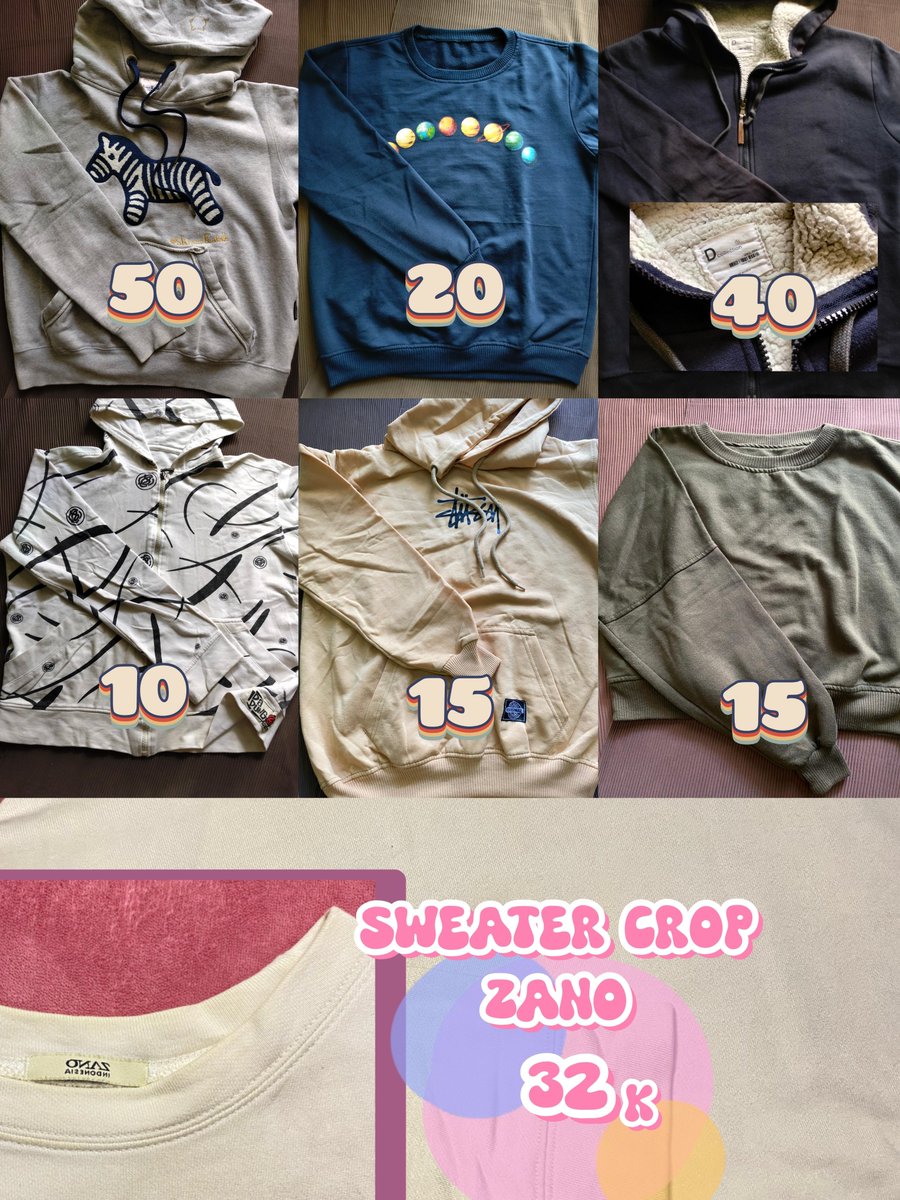 assyifla's tweet photo. CLEARANCE SALE ‼️ 
wts preloved baju atasan rok bawahan 🍊 semarang jateng
t. jual hoodie jaket jacket zipper sweater zano crop kaos turtleneck panjang rib rajut knit cardigan outer tunik dress ikat encim kebaya https://t.co/HTBguqQsAB