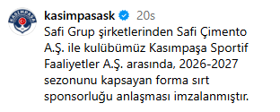 fbligly's tweet photo. Transfer sözünü tutmayan  Hakan safi bey , kasımpaşaya sponsor oluyor. LOL. https://t.co/XaJwkrw8hg