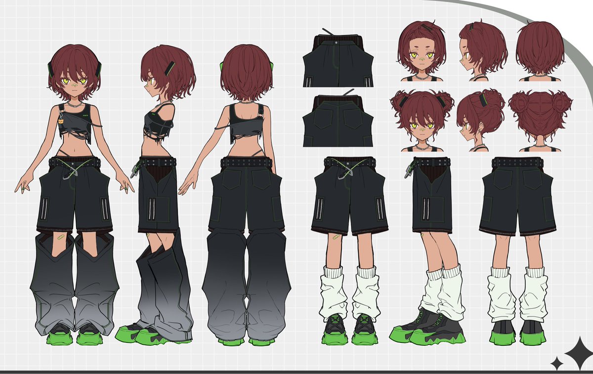 Hinataa8_'s tweet photo. 新衣装の三面図はこちら⚡️⚡️⚡️
#日向まる新衣装 https://t.co/8VYvaQ1eD1