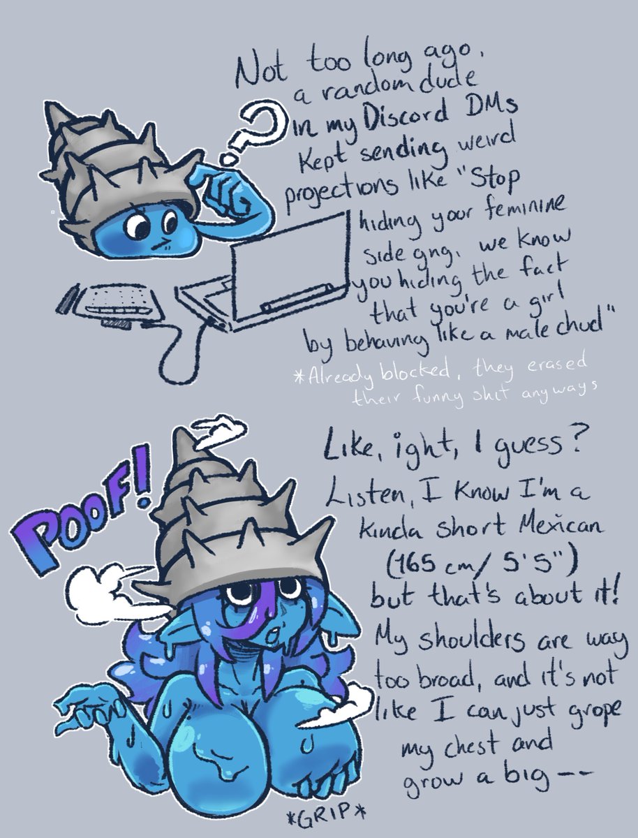 ShadyShadsie's tweet photo. Dumb little thing I felt inspired to do regarding some shit that happened earlier this week lmfao.

Meet Me-Who-Is-Also-Not-Me !
Hands of please--

(Been wanting to do something stupid and/or TF related and I got my wish after my brain deliberated about it enough) https://t.co/ZXwvoQk9UM