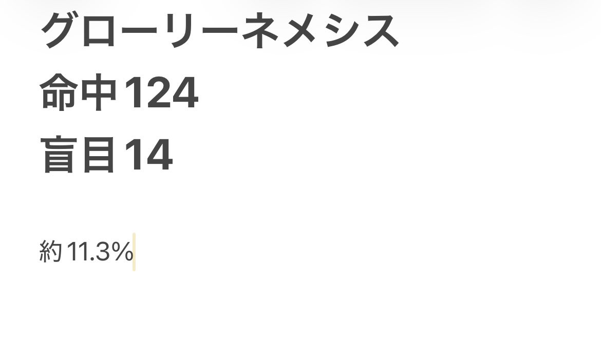 k_e_ore's tweet photo. 育成中のグロネメの盲目率はおそらく10%

オマケ程度ですがワンチャンが狙えることに加えてボーナス込で全体130↑のダメージを出すので強いと思います。 https://t.co/N5hbLP2HB7