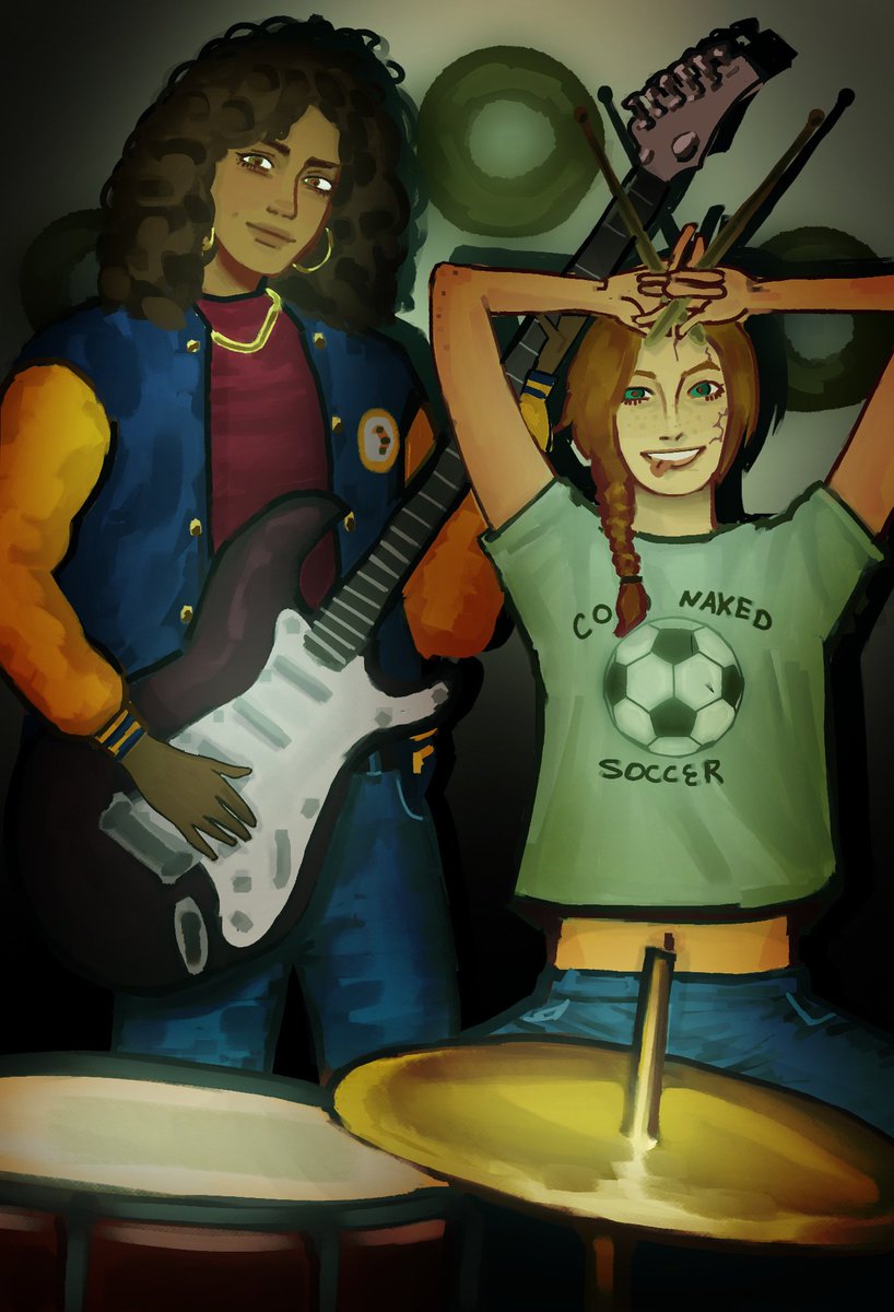gunjobassickk's tweet photo. taivan band au! 🎸🥁
#yellowjackets #taivan https://t.co/MfJijVj9Va