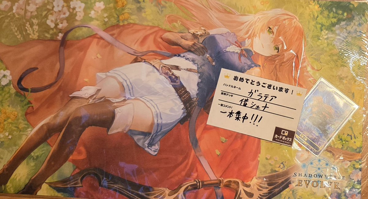 本日の #シャドウバースエボルヴ 4周年記念「アリサ」ラバーマット争奪
