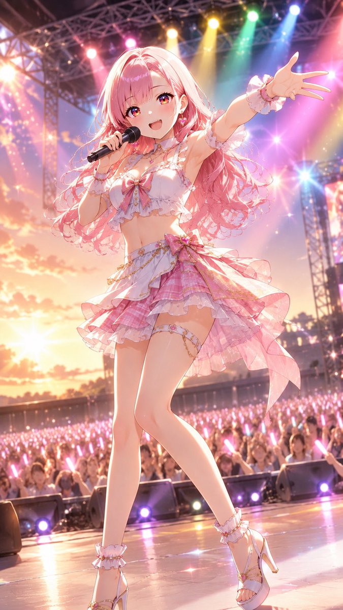 momoka_AIIllust's tweet photo. #AIBeautifulSky

――*☼*―――――*☼*―――――*☼*――

「みんなー！ノッてるかーい？♬.*ﾟ」

――*☼*―――――*☼*―――――*☼*―― https://t.co/vyjROoWZU4