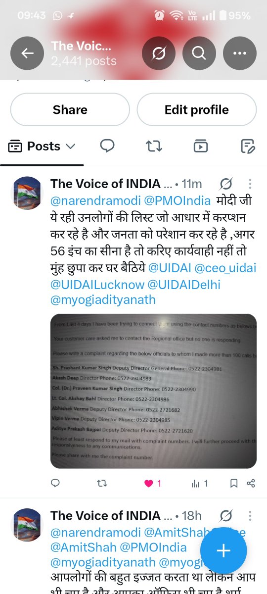 The Voice of INDIA tweet media