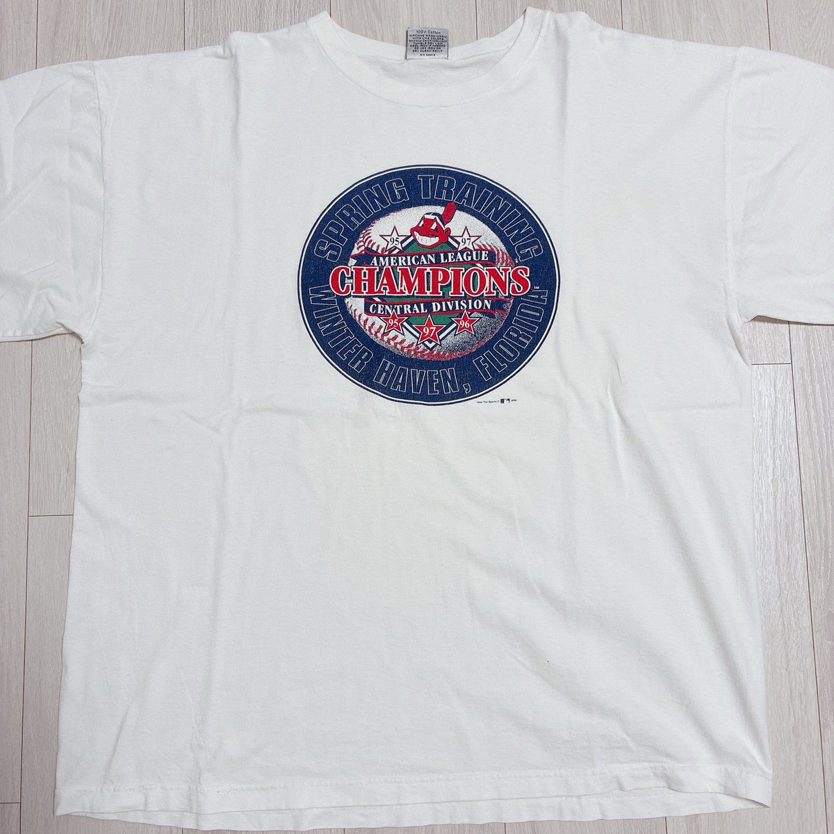 BeVintageOsaka's tweet photo. 【90s USA製】MLB インディアンス 1998年 Tシャツ XXL ワフーは「PAY IDアプリ」で販売中！ https://t.co/h9gMbOFLil

#MLB #インディアンス #クリーブランドインディアンス #ガーディアンズ #チーフワフー #BIGCOTTON #ヴィンテージTシャツ #90sヴィンテージ #USA製 #アメリカ製 #XXL #BeVintageOsaka https://t.co/LmoIzKNNyB