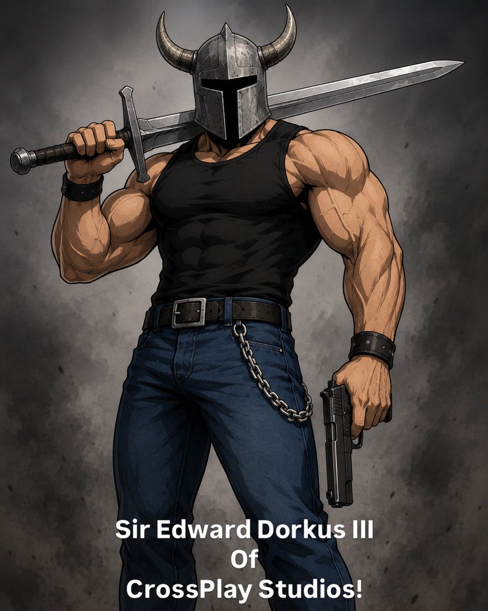 CrossPlayFictio's tweet photo. Behold a mascot has come forth! Fear and Tremble before Sir Dorkus! (Concept Pending)
#CrossPlay #SirDorkus https://t.co/5Eg6MWoJKd