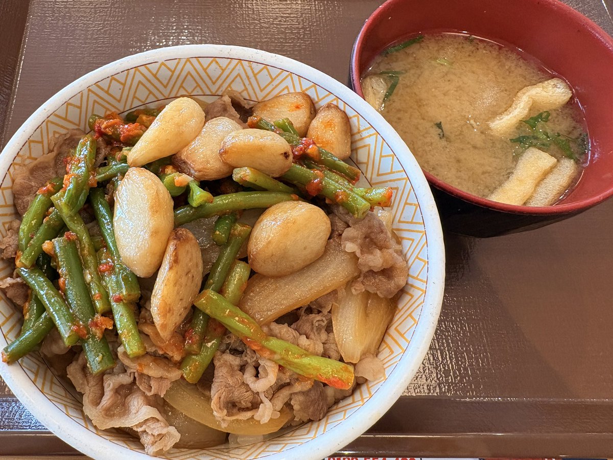 ron_ff's tweet photo. ダブルニンニク牛丼 https://t.co/U37LuVB4sw