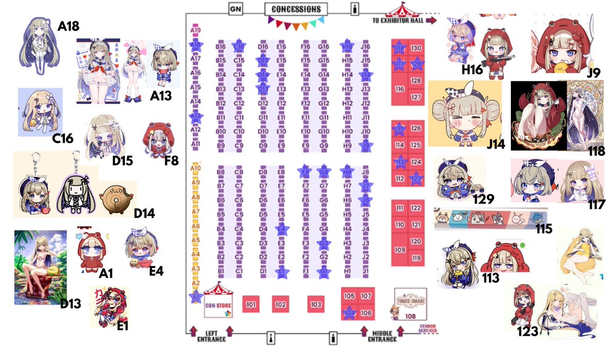 AmanogawaShiina's tweet photo. Here is my OffKai 2026 Artist Alley Guide!✨

I cried ngl. There is so much Shiina.
Thank you so much for taking the time to draw me everyone ; ;. https://t.co/hM2cLGXaHN