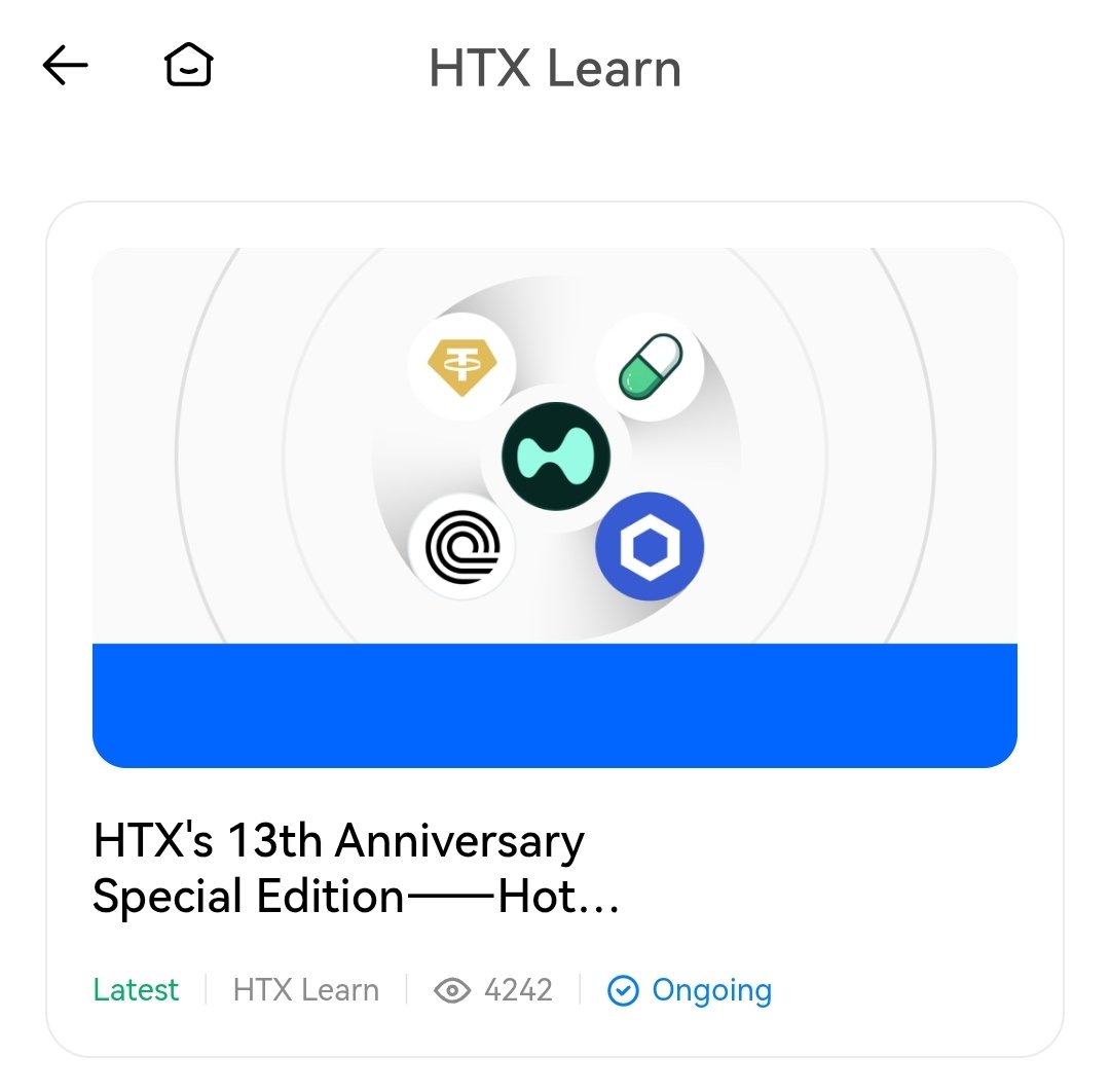 BitcoinEarn10's tweet photo. #HTX #Learn : HTX's 13th Anniversary Special Edition : Hot Tokens Learning Week 19

Event Period : 2026.07.24 15:30:00 - 2026.09.07 15:30:00

Total Rewards : 580,000,000 $HTX

Eligibility : L3 KYC verification completed

Watch Answers : https://t.co/mWpLMB6rwy https://t.co/2u68bFCEgA