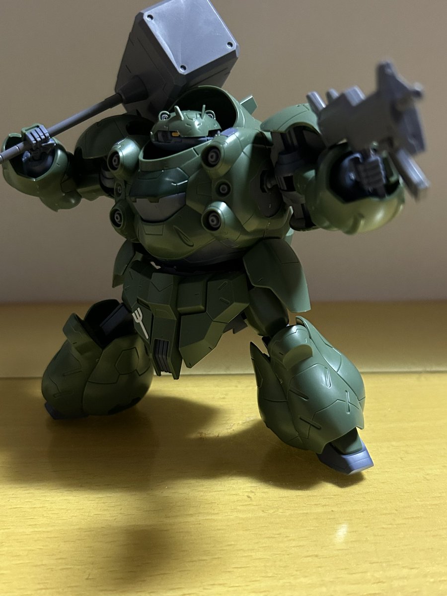 Koueci's tweet photo. #HGIBO 008 ガンダムグシオン 完成 26年43体目
宇宙海賊ブルワーズが使用する重装甲型ガンダム
その見た目とストーリーで印象に残ります
その体型ゆえに他のシリーズキットのようなフレーム再現は有りませんでした
#ガンプラ
#パチ組み https://t.co/e99g9hk2Ds