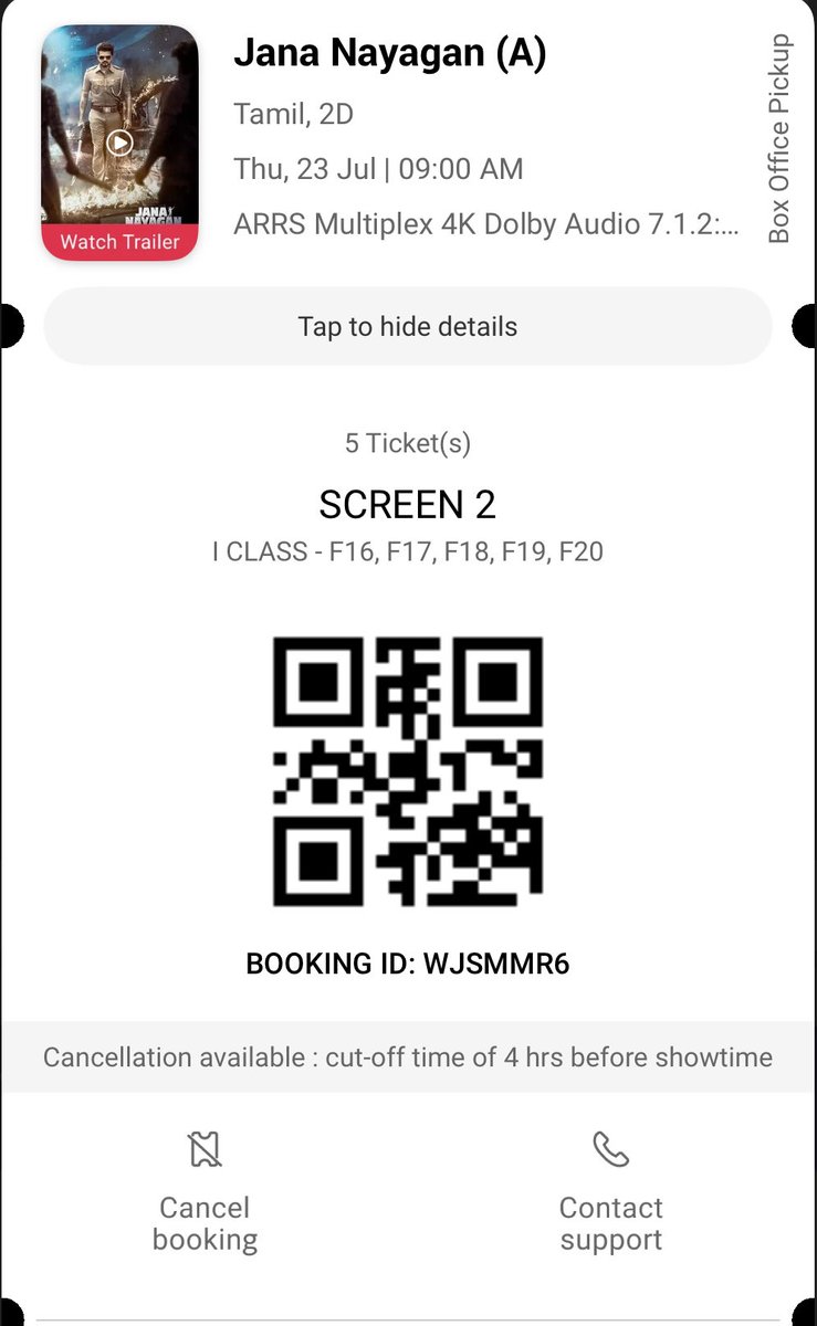 MohammedArabat's tweet photo. One Last FDFS #jananayagan 
#vijay #jananayagan 
@actorvijay @KvnProductions @SalemArrs https://t.co/Hf1NZDx1g7