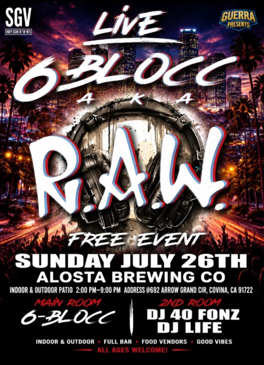 6blocc's tweet photo. This weekend

Saturday - "Healing" Event
https://t.co/X2hy0kIzNk

Sunday - Alosta Brewery Covina https://t.co/UB1S53twlQ
