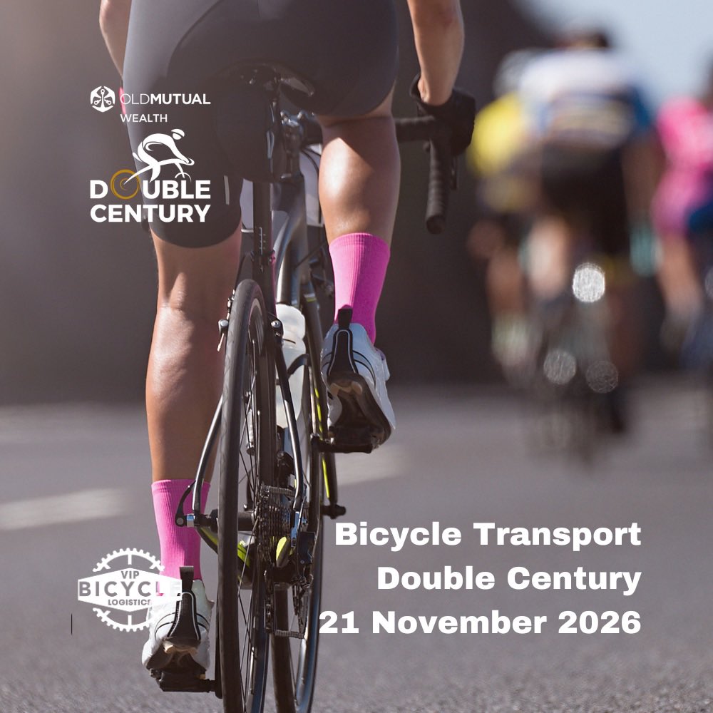 bkvanheerden's tweet photo. 🚴‍♀️ Old Mutual Double Century 2026 – Bicycle Transport Bookings Now Open! 🚴‍♂️

VIP Bicycle Transport & Logistics is proud to once again be one of the official bicycle transporters for this year’s Old Mutual Double Century!

Leave the logistics to us while you focus on your ride. Our experienced team will ensure your bicycle is transported safely, securely, and on time, giving you complete peace of mind from collection to event day.

✅ Official Event Transporter
✅ Safe & Secure Bicycle Transport
✅ Professional Handling by Cyclists, for Cyclists
✅ Convenient Collection Points
✅ Reliable Service You Can Trust

📍Spaces are limited and bookings are filling up quickly. Secure your bicycle transport today and let us get your bike to the start line safely!

We look forward to being part of your Old Mutual Double Century journey.

#VIPBicycleTransport #OldMutualDoubleCentury #OfficialTransporter #CyclingSouthAfrica #RideWithConfidence