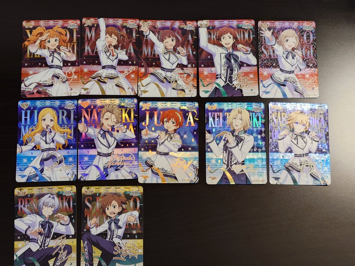 Tri3Sea9's tweet photo. 【交換】
アイマス カードフォリオ IWSF2026
SSR

譲）
やよい、未来、亜利沙、輝、真乃、聖、夏樹、ジュリア、圭、レトラ、漣、志狼

求）
星南、燕、手毬

本日、会場手渡し希望。
検索からでもお気軽にお声がけください。 https://t.co/nGoXSwRKzr