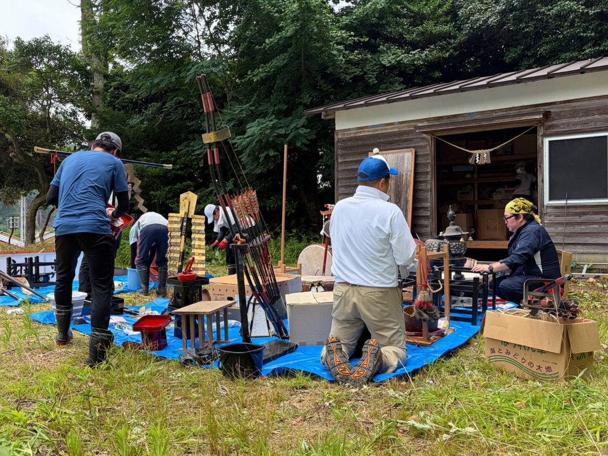 nagano_sinsei's tweet photo. 令和8年7月13日・14日、東海地区と災害協定を締結している北陸地区主催の「北陸地区復興支援並びに研修会」に参加いたしました。

初日は能登半島地震の被災地で支援活動を行い、翌日は発災当時の状況や、石川県神道青年会によるこれまでの支援活動についてお話を伺いました。 https://t.co/QlJQsCvaog